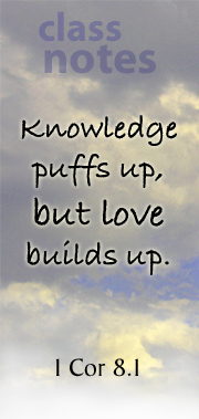 Love builds up.